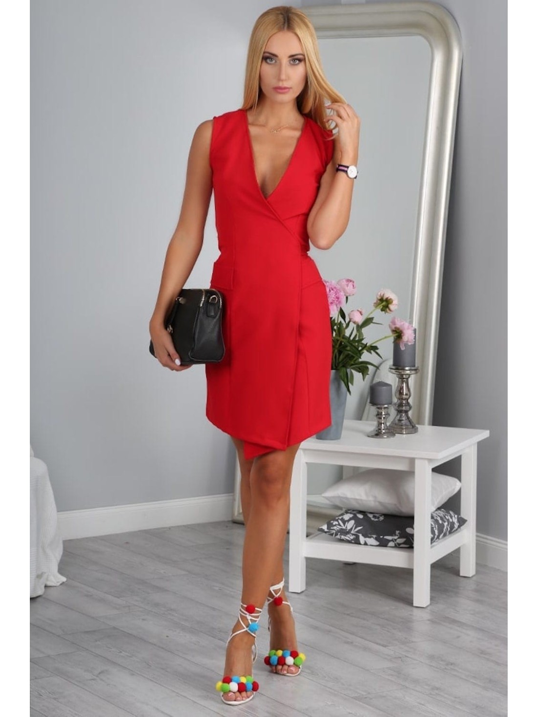 Red dress 9912 - Online store - Boutique